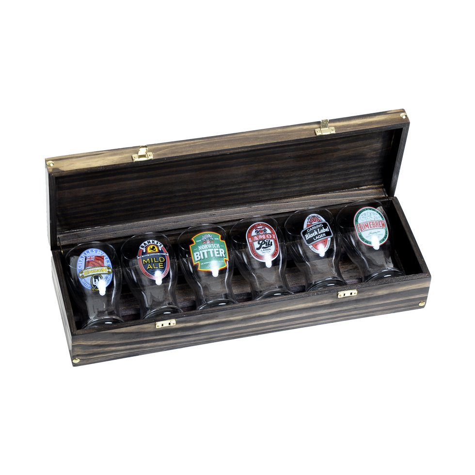 Conjunto Frevo Bitter - 6 Copos + Caixa De Madeira