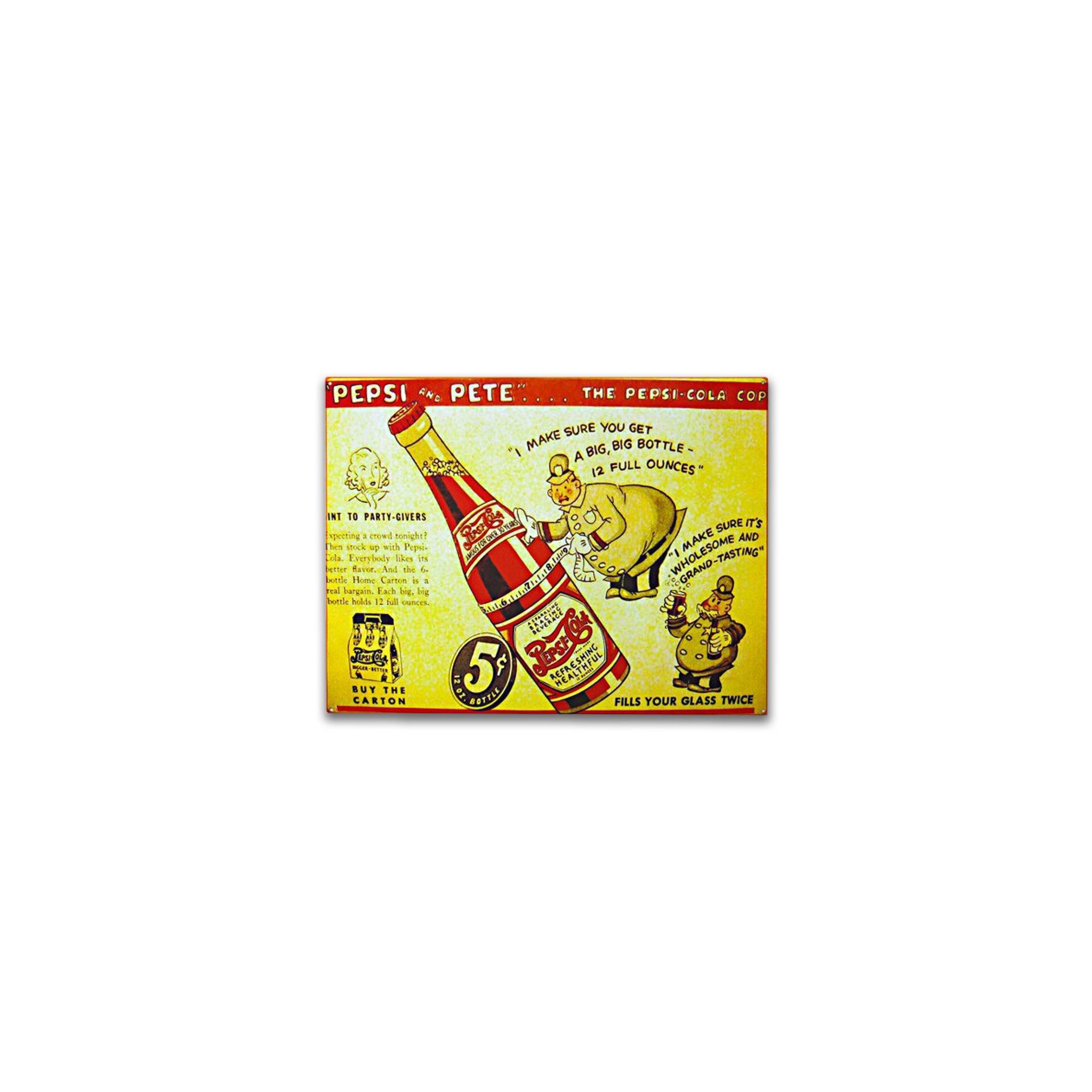 Placa Decorativa - Pepsi-cola - 30x39 Cm - All Classics