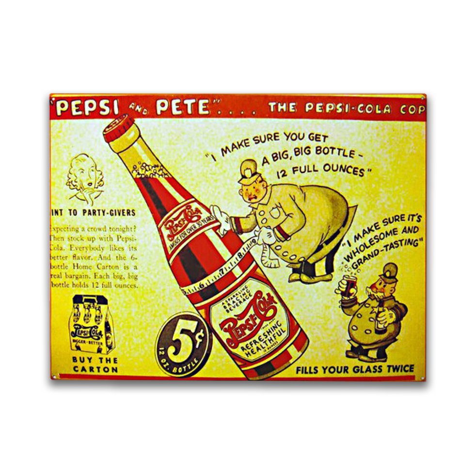 Placa Decorativa - Pepsi-cola - 30x39 Cm - All Classics