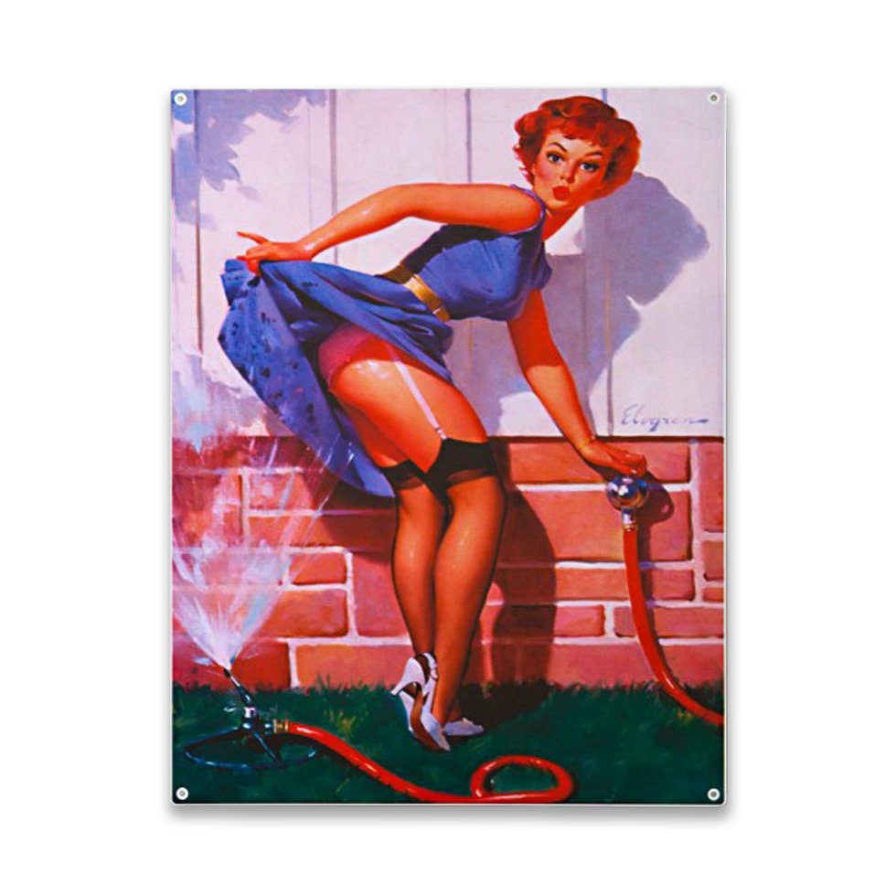 Placa Decorativa - Pin-up Mangueira - 39x30cm - All Classics