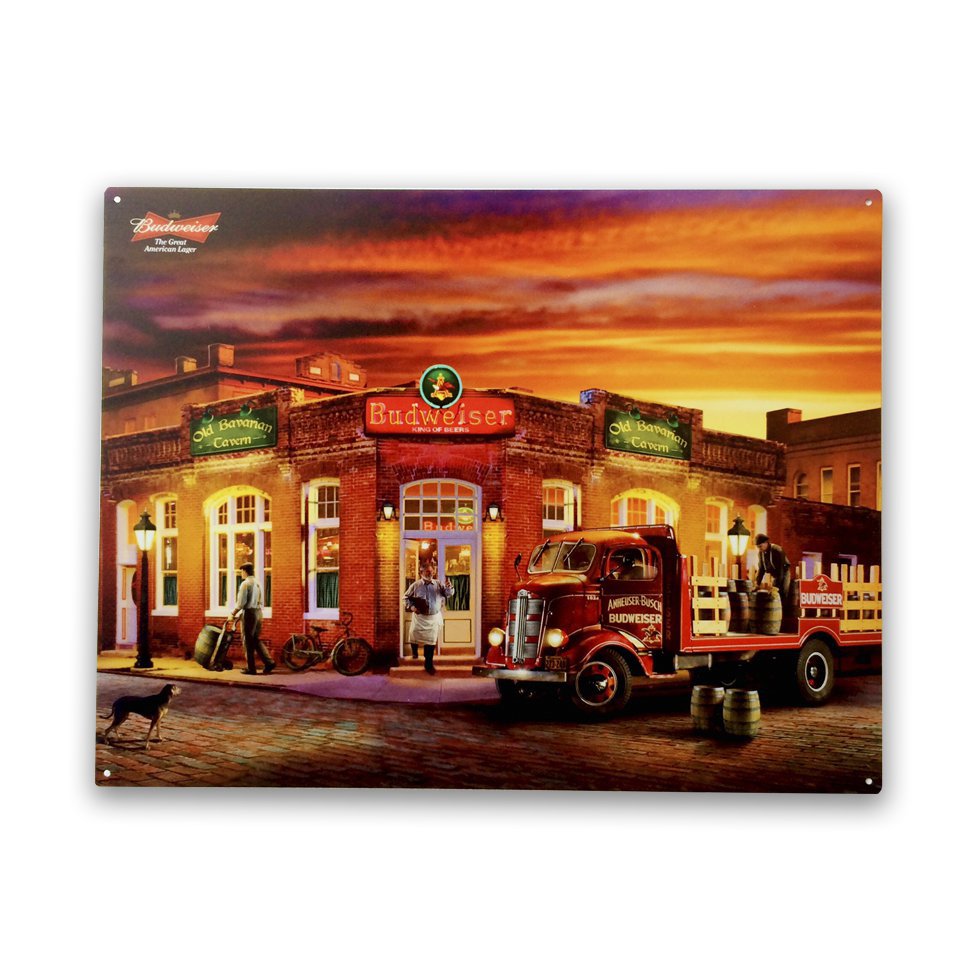 Placa Decorativa - Bar Budweiser - 30x39 Cm - All Classics