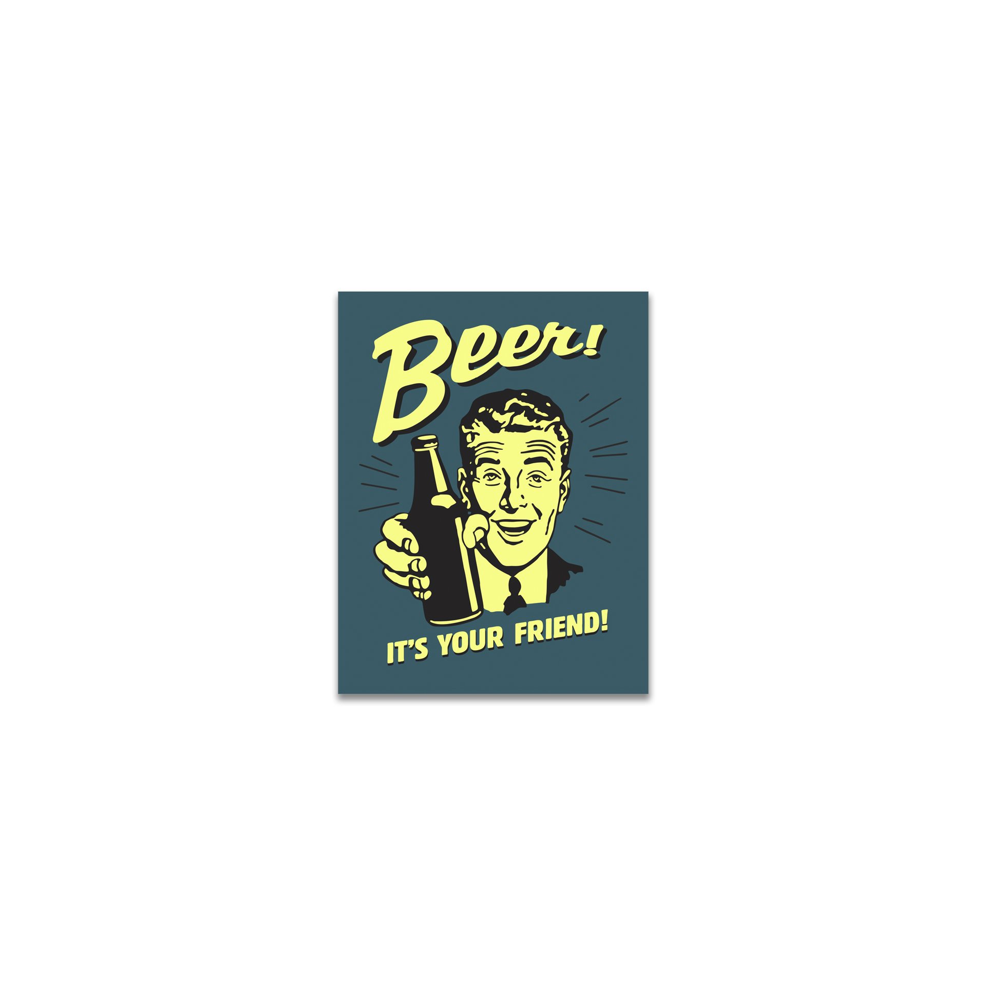 Placa Decorativa - Beer Friends - 39x30 Cm - All Classics