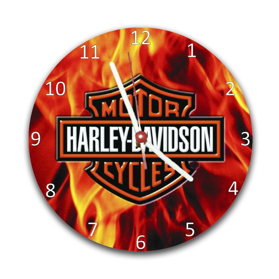 Relógio De Parede Decorativo - Harley Davidson Fire - All Classics