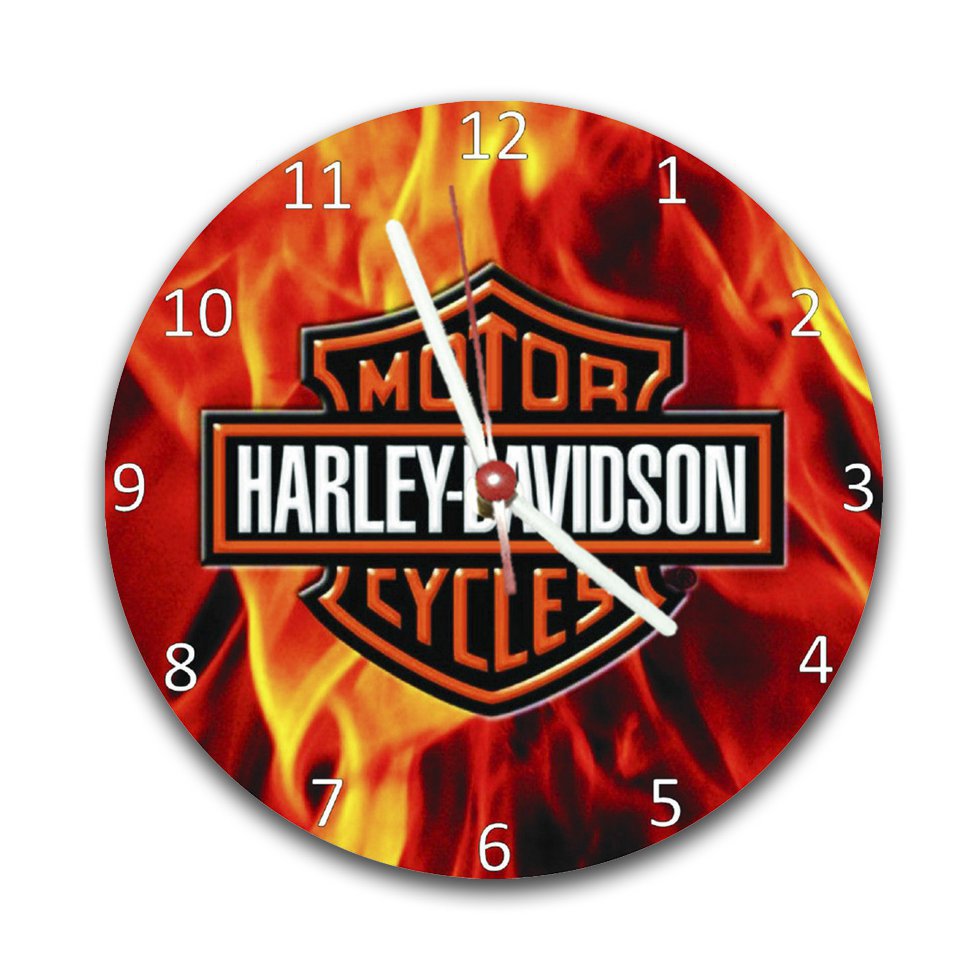 Relógio De Parede Decorativo - Harley Davidson Fire - All Classics