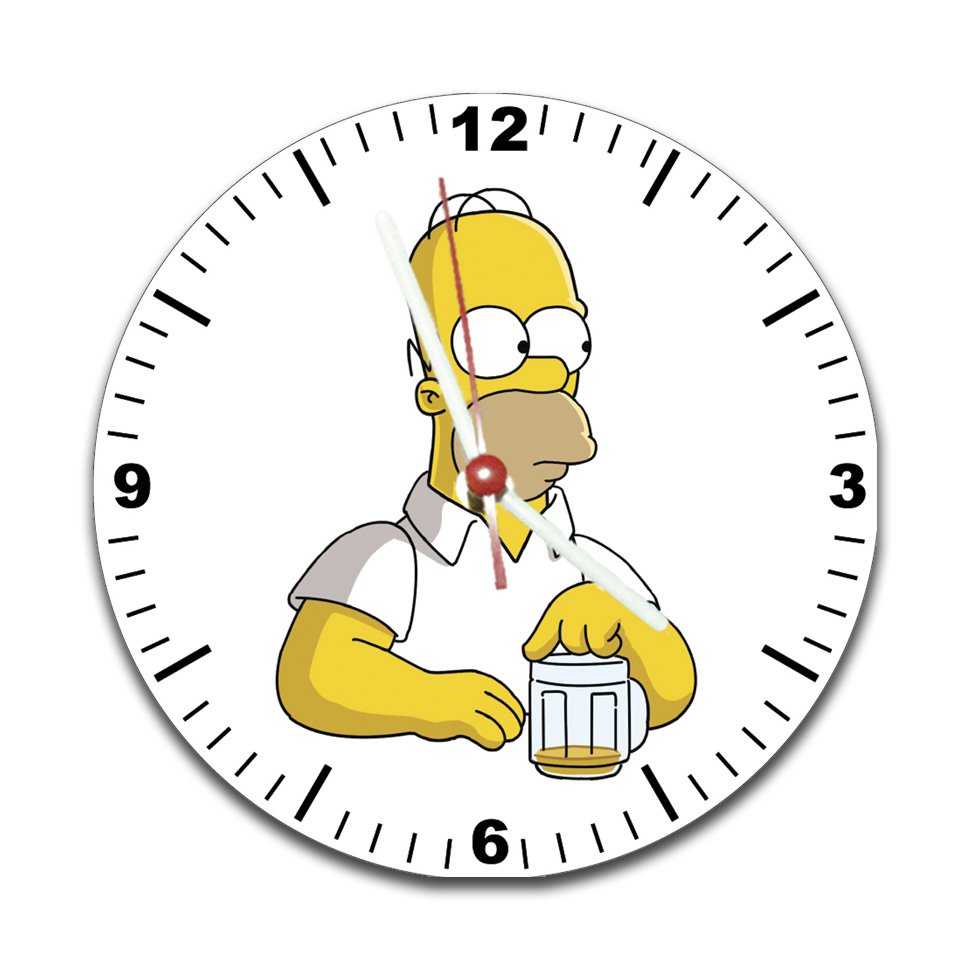Relógio De Parede Decorativo - Homer Beer - All Classics