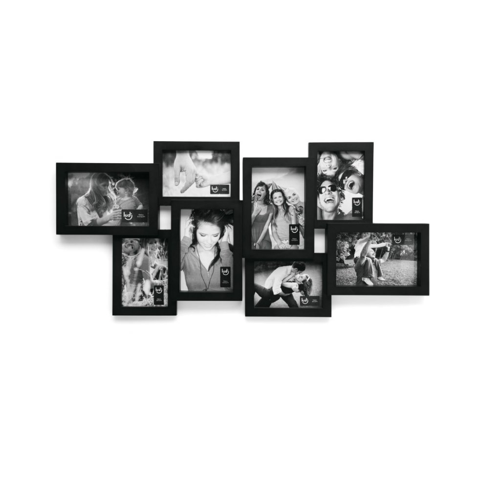 Porta Retrato 8 Lembranças Preto