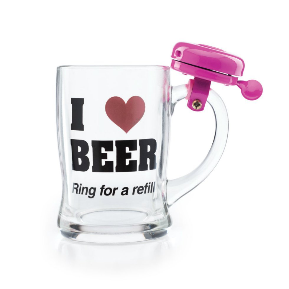 Caneca Com Campainha - I Love Beer