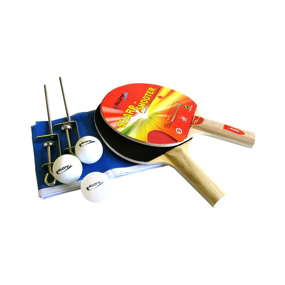 Kit Tênis De Mesa - Raquetes + Bolas + Rede - Klopf