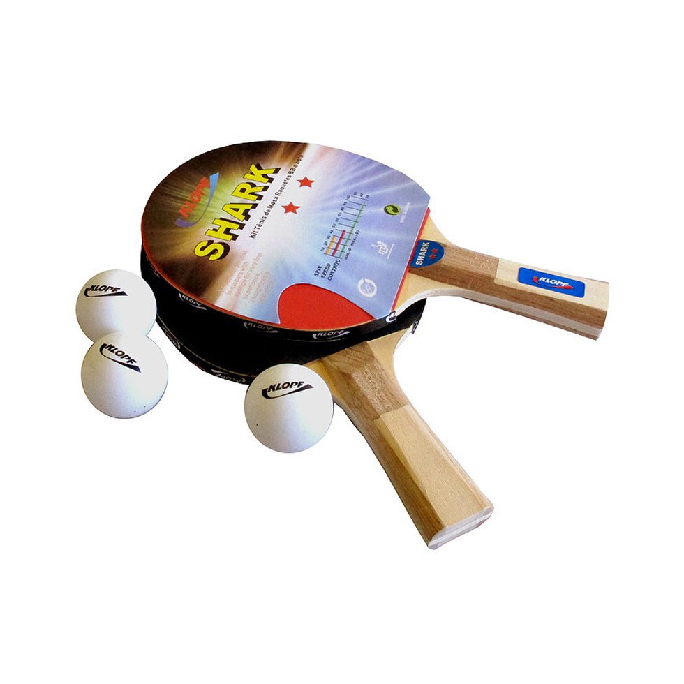 Kit Tênis De Mesa - Raquetes + Bolas - Klopf