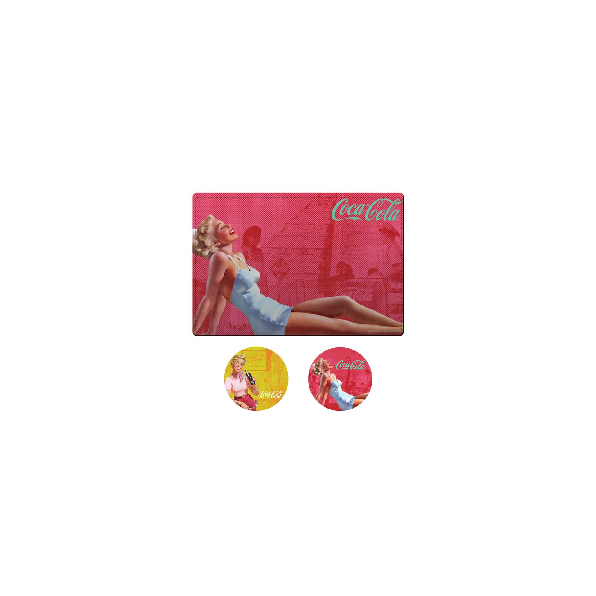 Kit Jogo Americano E Porta Copos Pin Up Blond Lady - Coca-cola