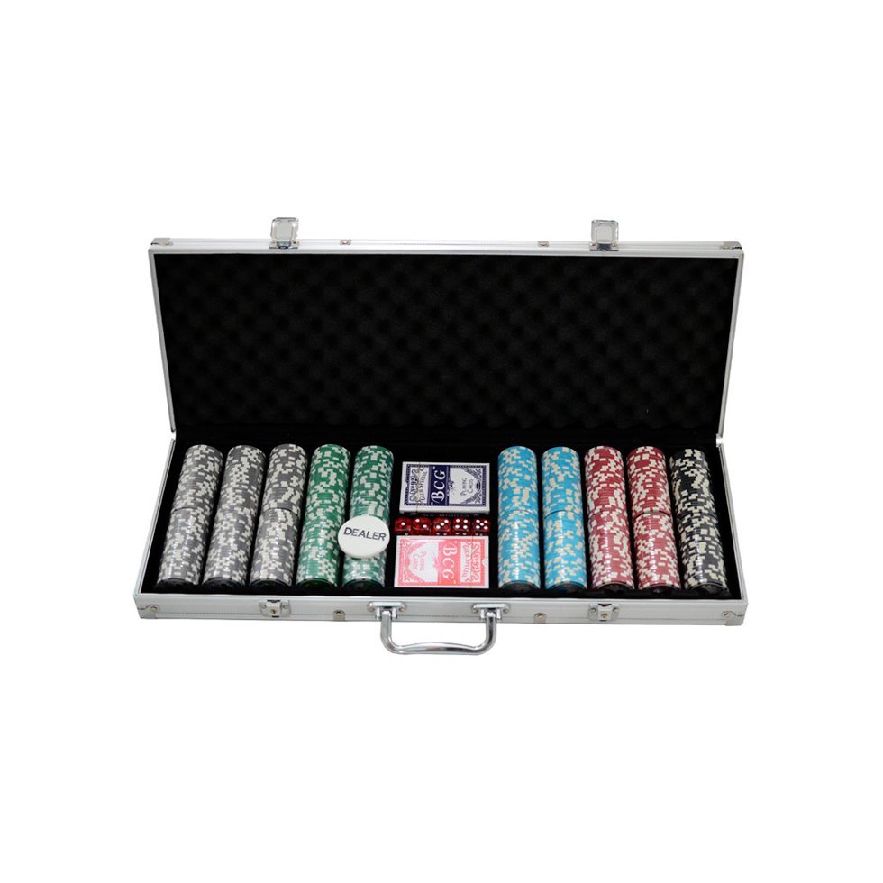 Jogo De Poker Com Maleta De Alumínio - 500 Peças