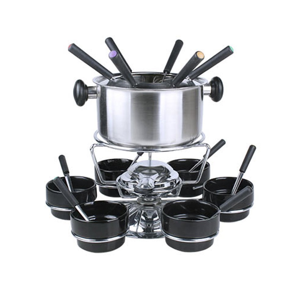 Aparelho De Fondue Giratório Em Inox - 23 Peças - Dynasty
