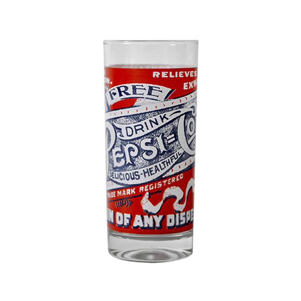 Copo Alto De Vidro - Rótulos Vermelho - 350 Ml - Pepsi-cola