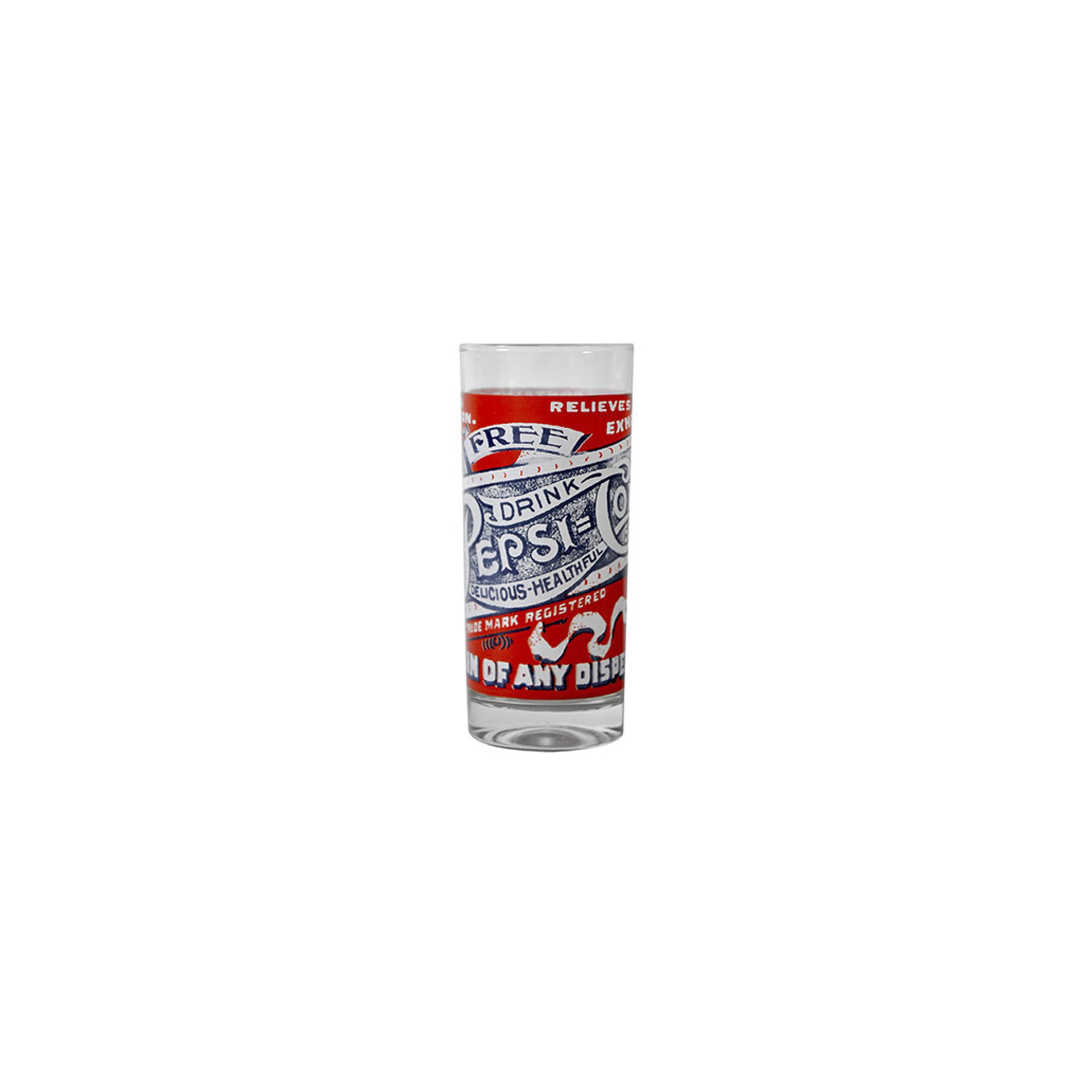 Copo Alto De Vidro - Rótulos Vermelho - 350 Ml - Pepsi-cola