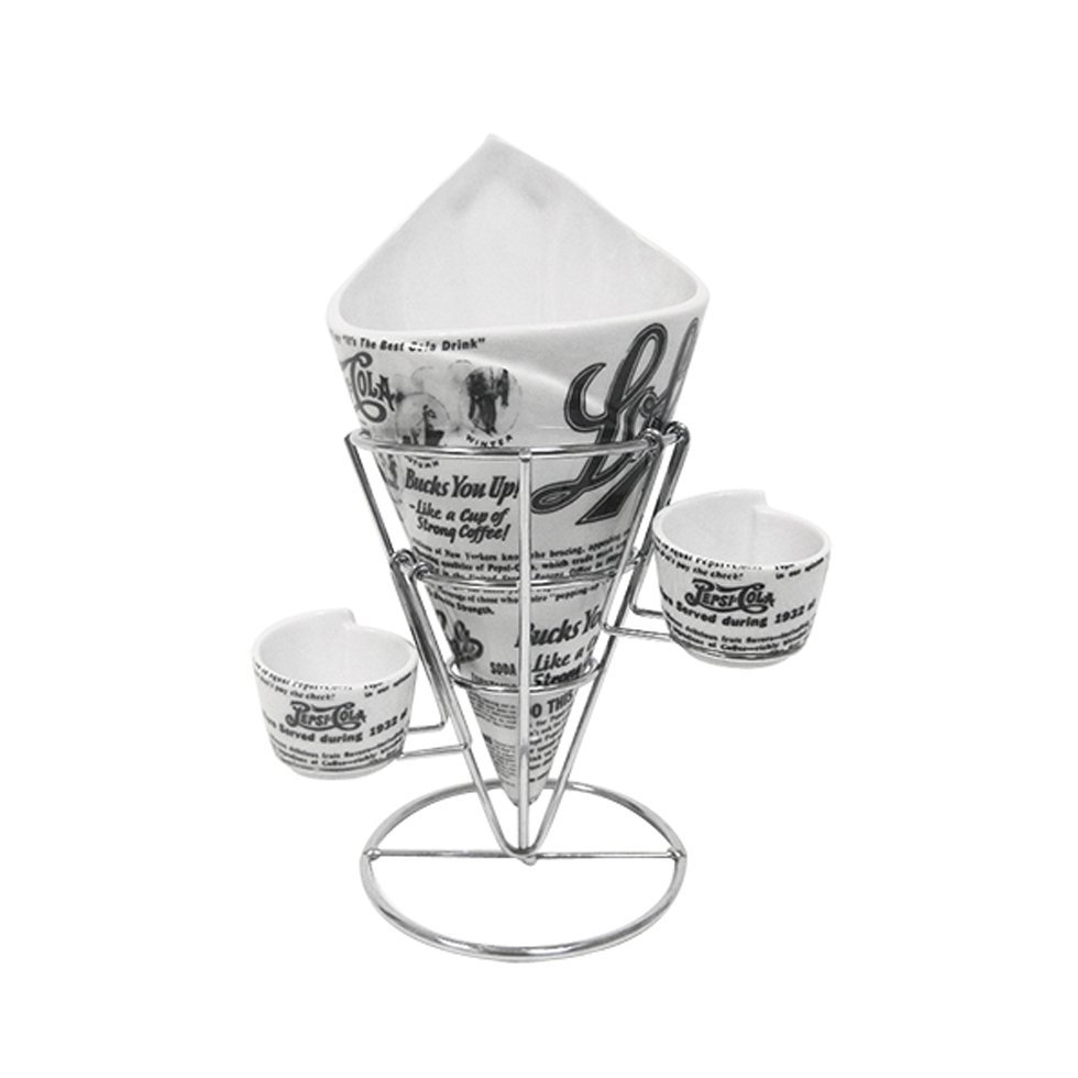 Conjunto Para Batata Frita - Newspaper - Pepsi-cola