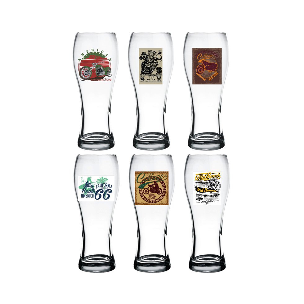 Conjunto De Copos Para Cerveja - Joinville 200 Motos - 6 Peças - Hmartin