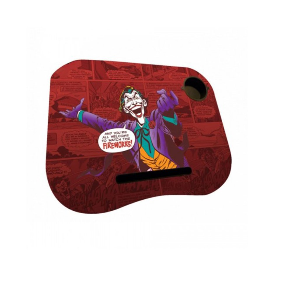 Suporte Para Notebook Com Almofada E Led - Coringa Fareworks - Dc Comics
