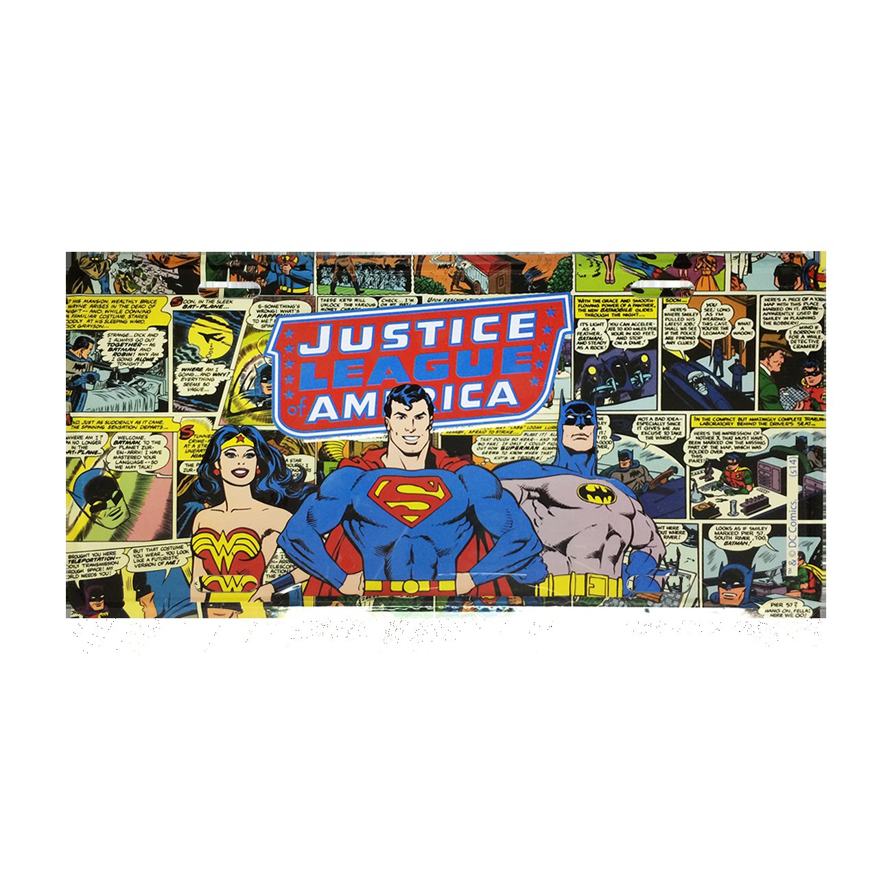 Placa Parede Metal Superman Dc Comics
