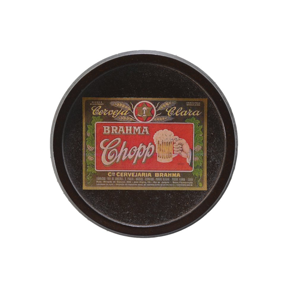 Tampa De Barril Decorativa - Chopp Brahma Vintage - P