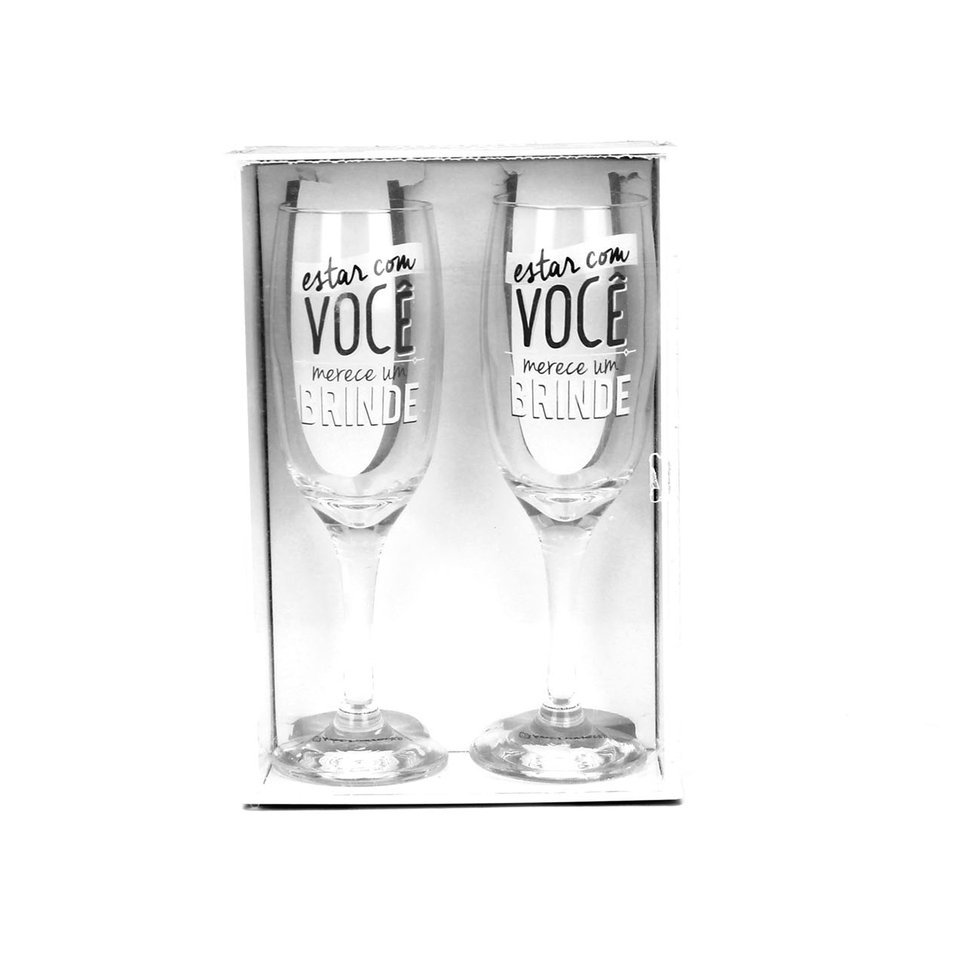 Taça De Champagne "estar Com Você Merece Um Brinde"