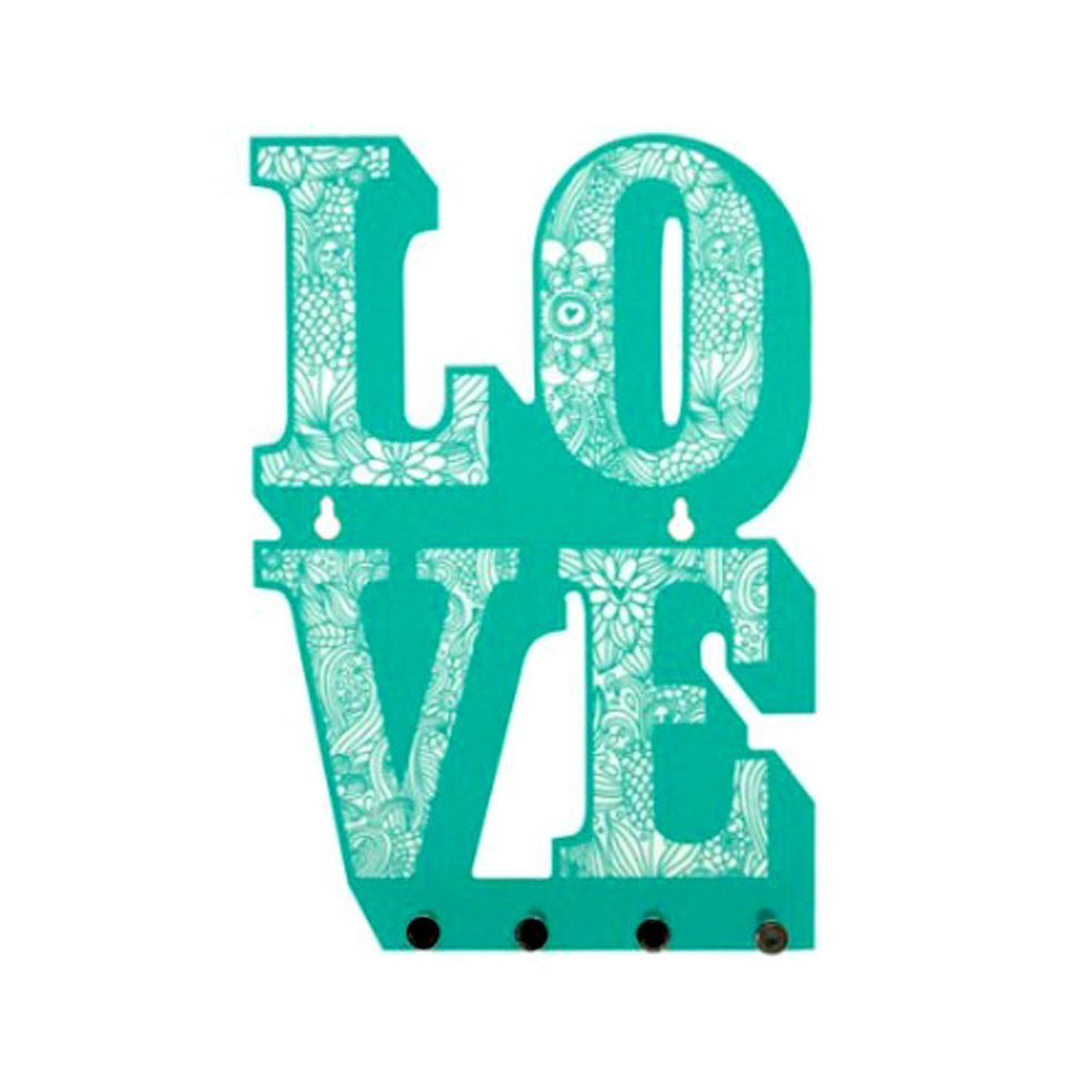 Porta Chaves / Bijoux - Love Turquesa