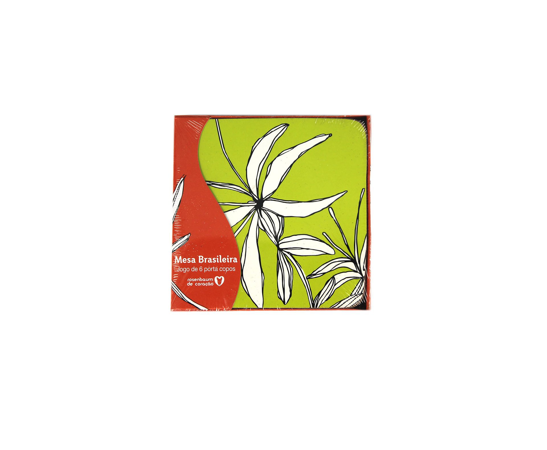 Jogo 6 Porta Copos De Cortiça - Mesa Brasileira