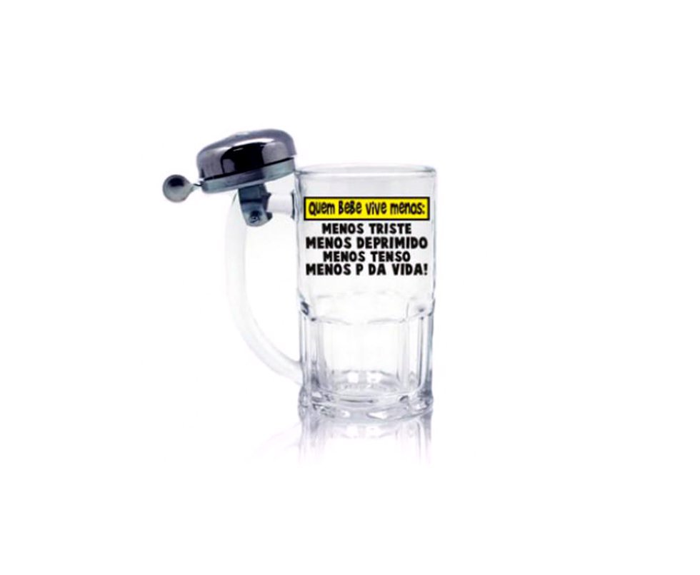 Caneca Com Campainha Vive Menos