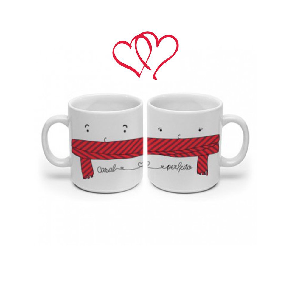 Conjunto De Canecas - Casal Perfeito - Kathavento