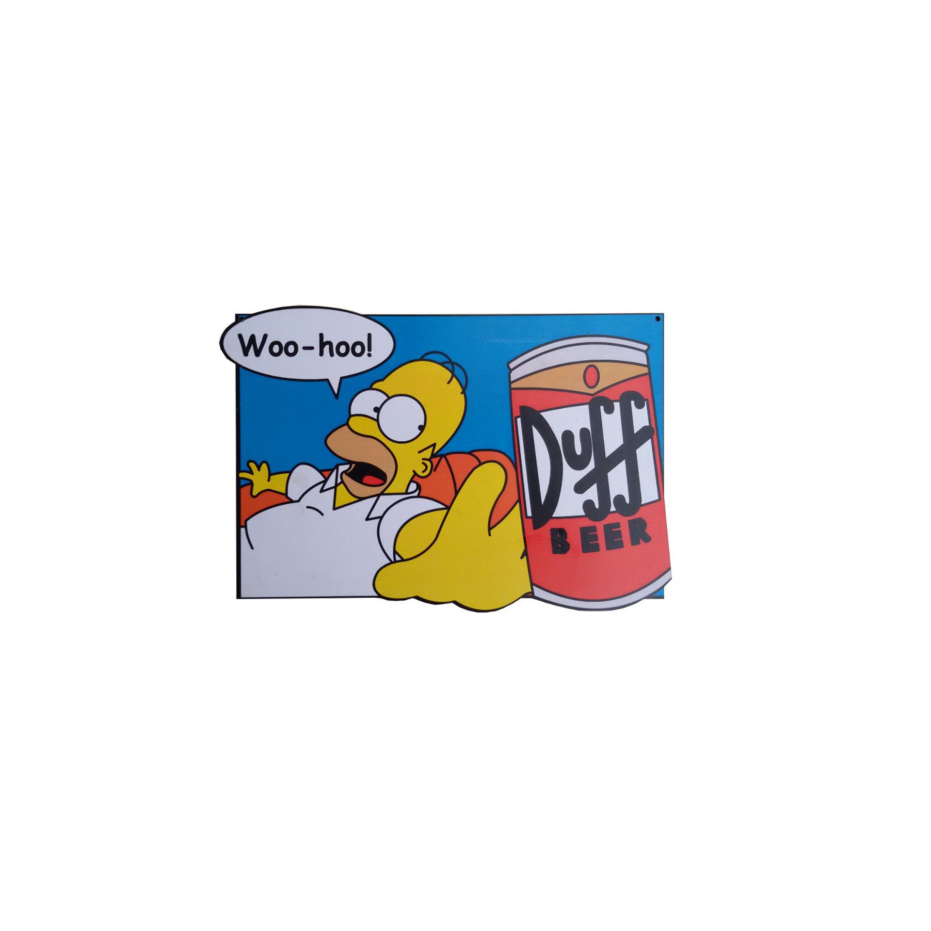 Placa Decorativa - Hommer Simpson - 39x30 Cm - All Classics