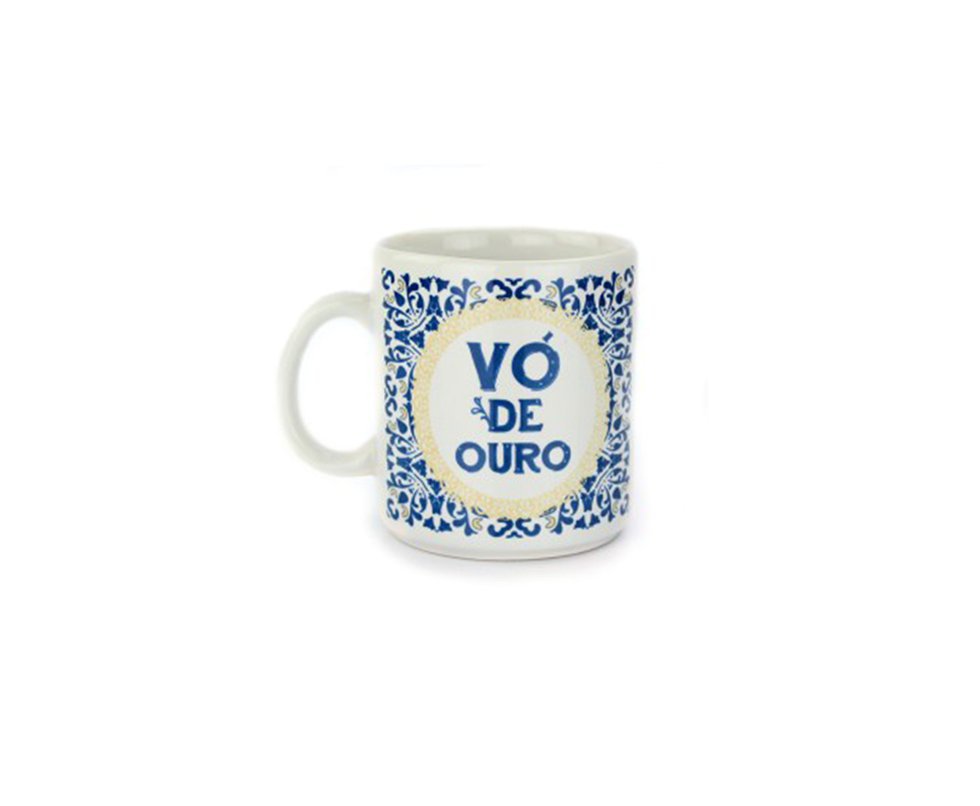 Caneca Branca Vó De Ouro