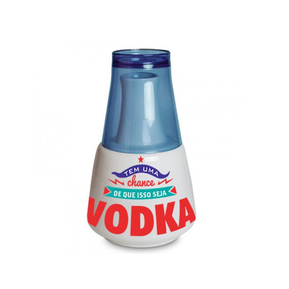 Moringa Acrilana #sóquenão - Com Copo Azul - Vaca Design