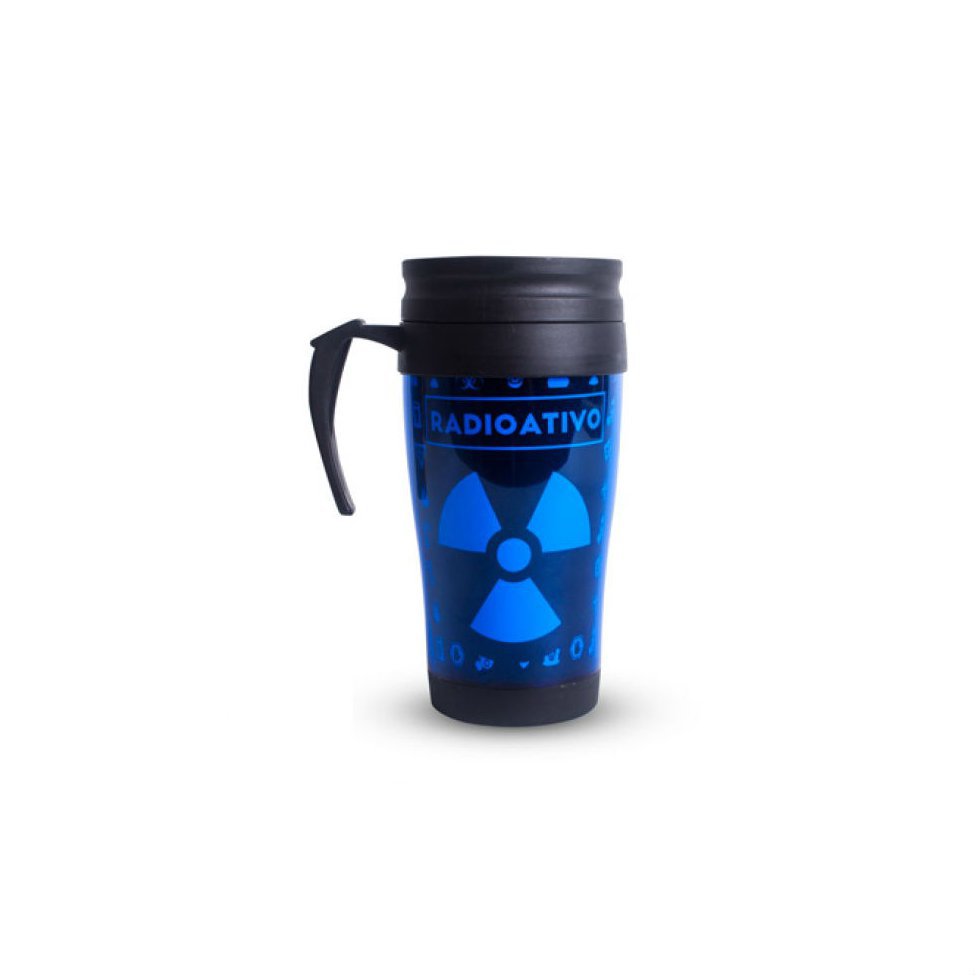Copo Com Tampa Coffee To Go Radioativo - Vaca Design