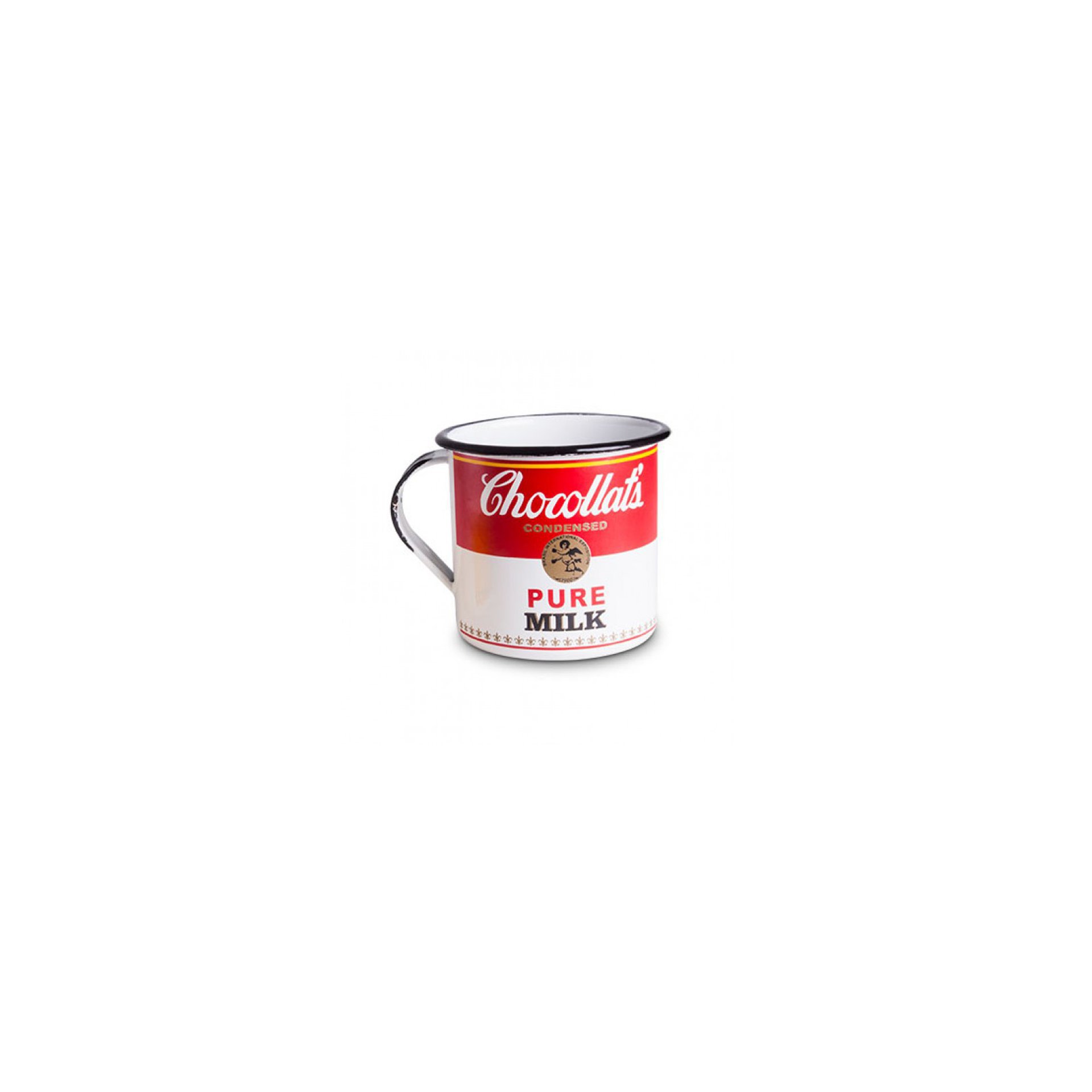 Caneca Esmaltada Chocollats - Vermelha - 300 Ml - Vaca Design
