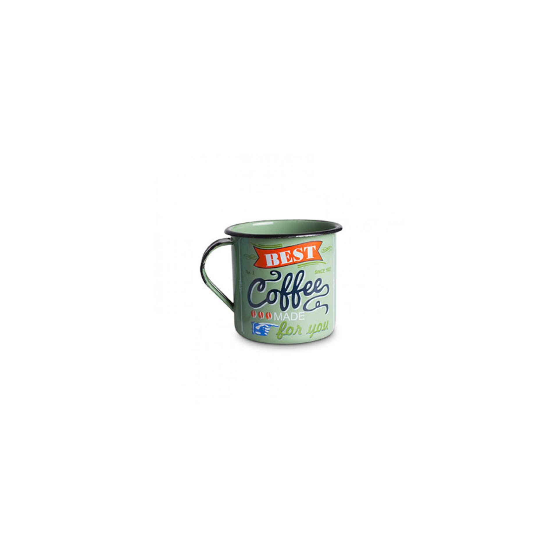 Caneca Esmaltada Best Coffee - 180 Ml - Vaca Design