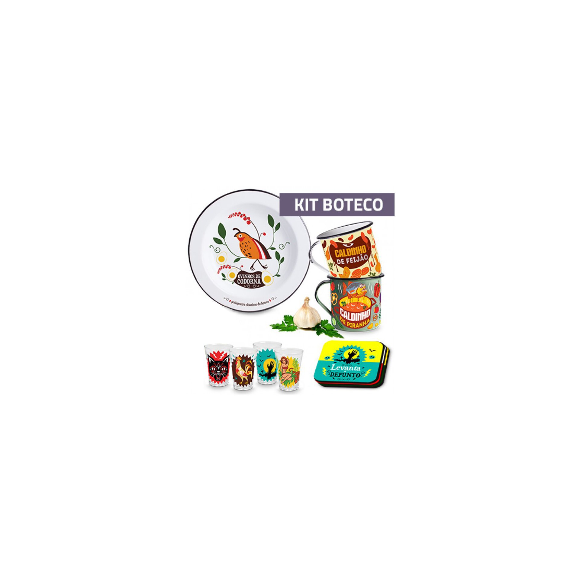 Combo Boteco - 5 Peças - Vaca Design