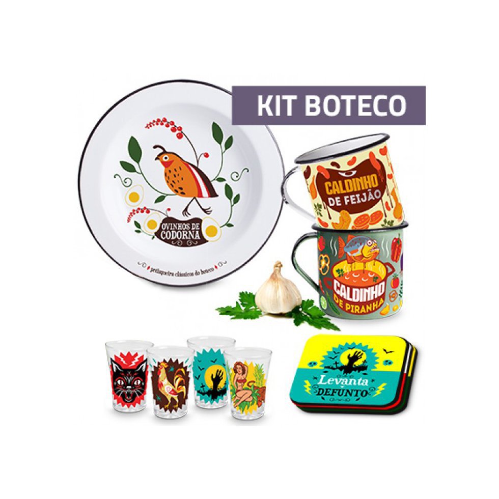 Combo Boteco - 5 Peças - Vaca Design