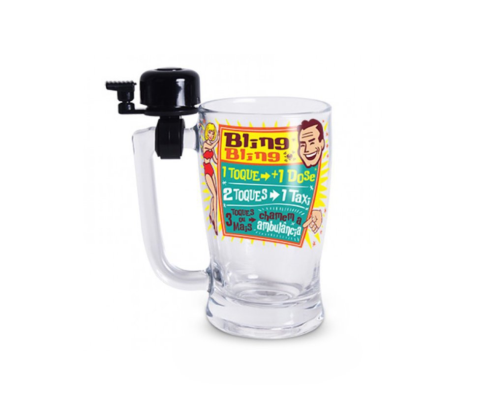 Caneco Chopp Sineta Bling Bling