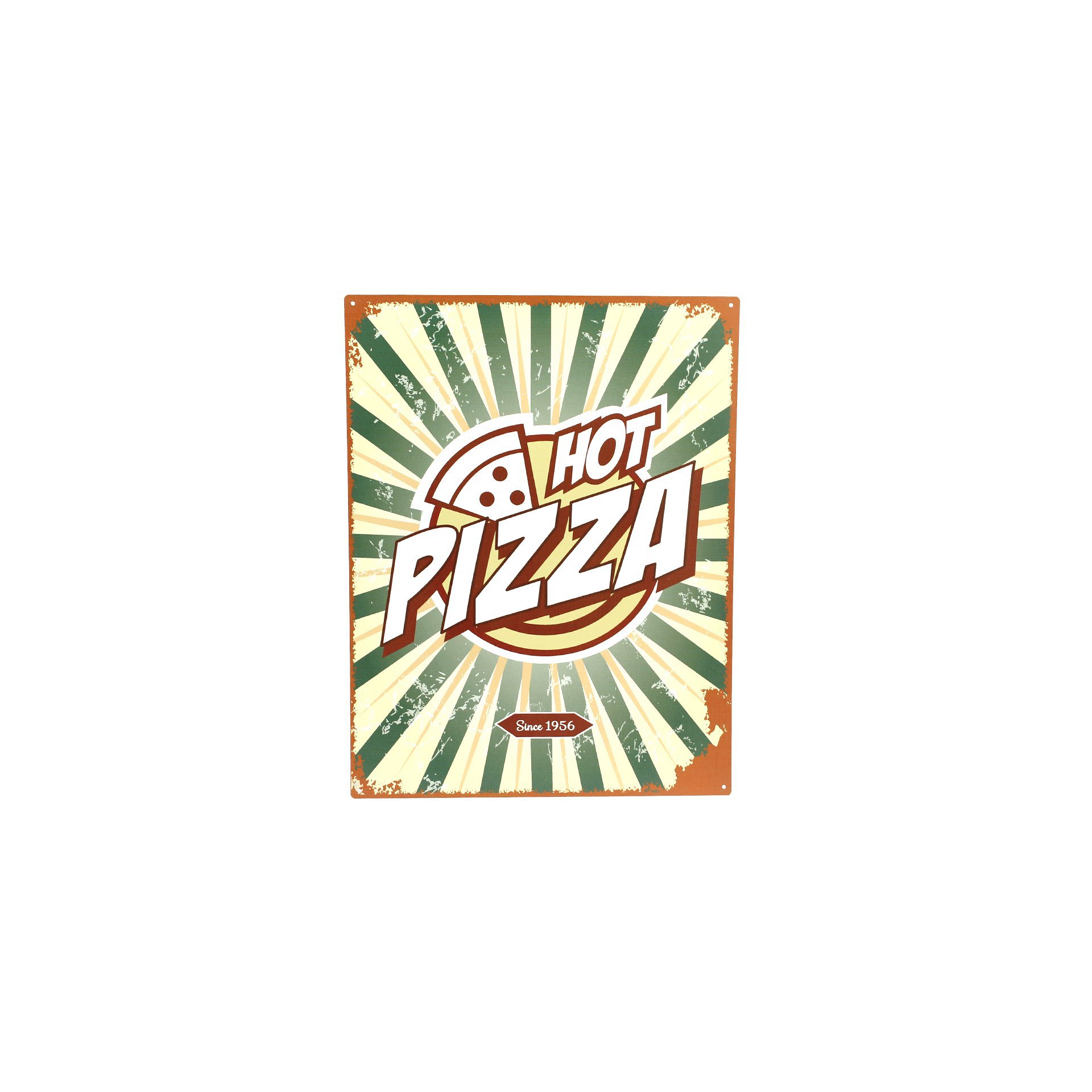 Placa Decorativa - Hot Pizza - 39x30 Cm - All Classics