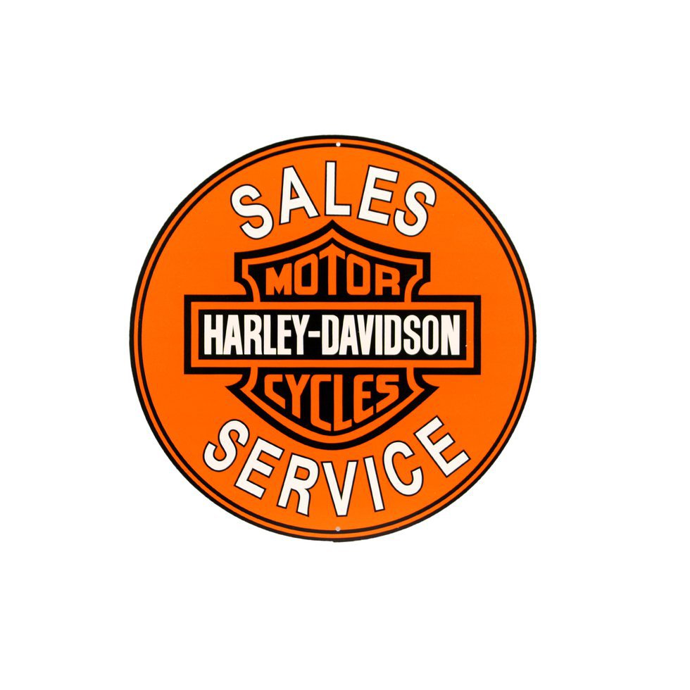 Placa Redonda Harley