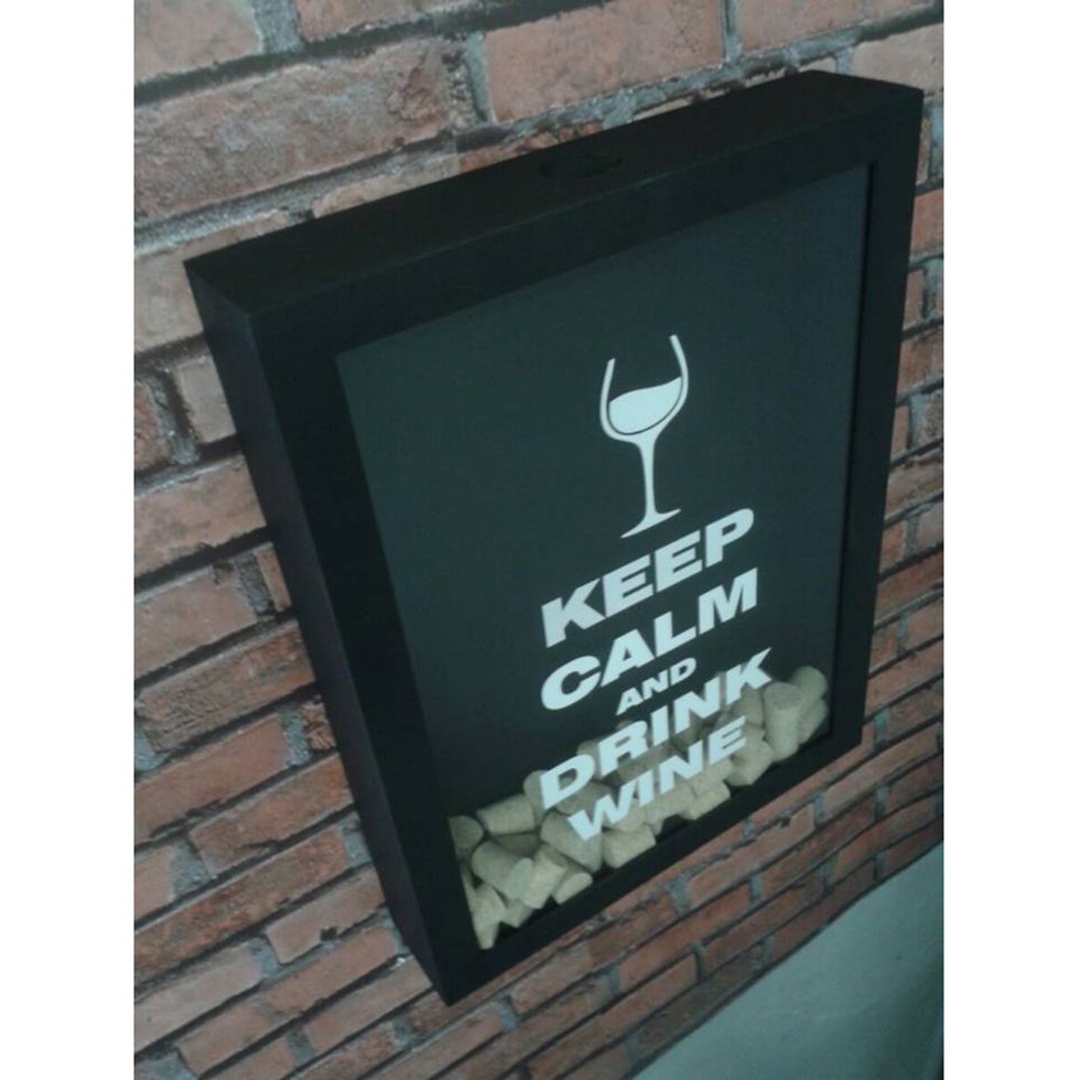 Quadro Porta Tampas Drink Wine Grande/largo - Bar Light