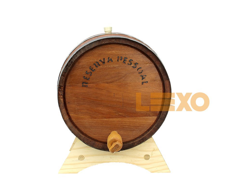 Barril De Jequitibá Vermelho Horizontal 10 Lt - Tanoaria Santo Antônio