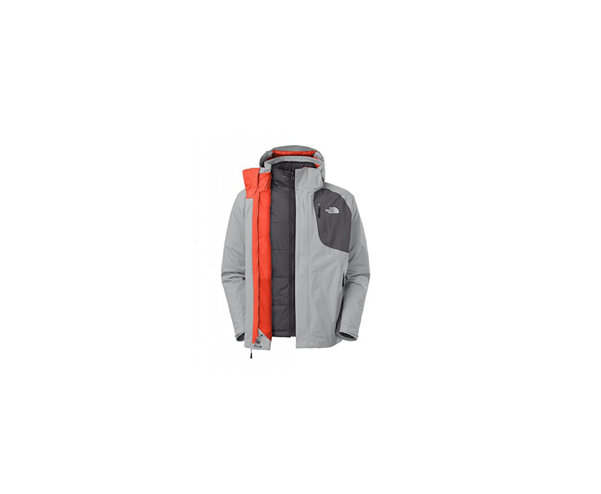 Jaqueta Carto Triclimate Masculina - Cinza Claro - The North Face - P