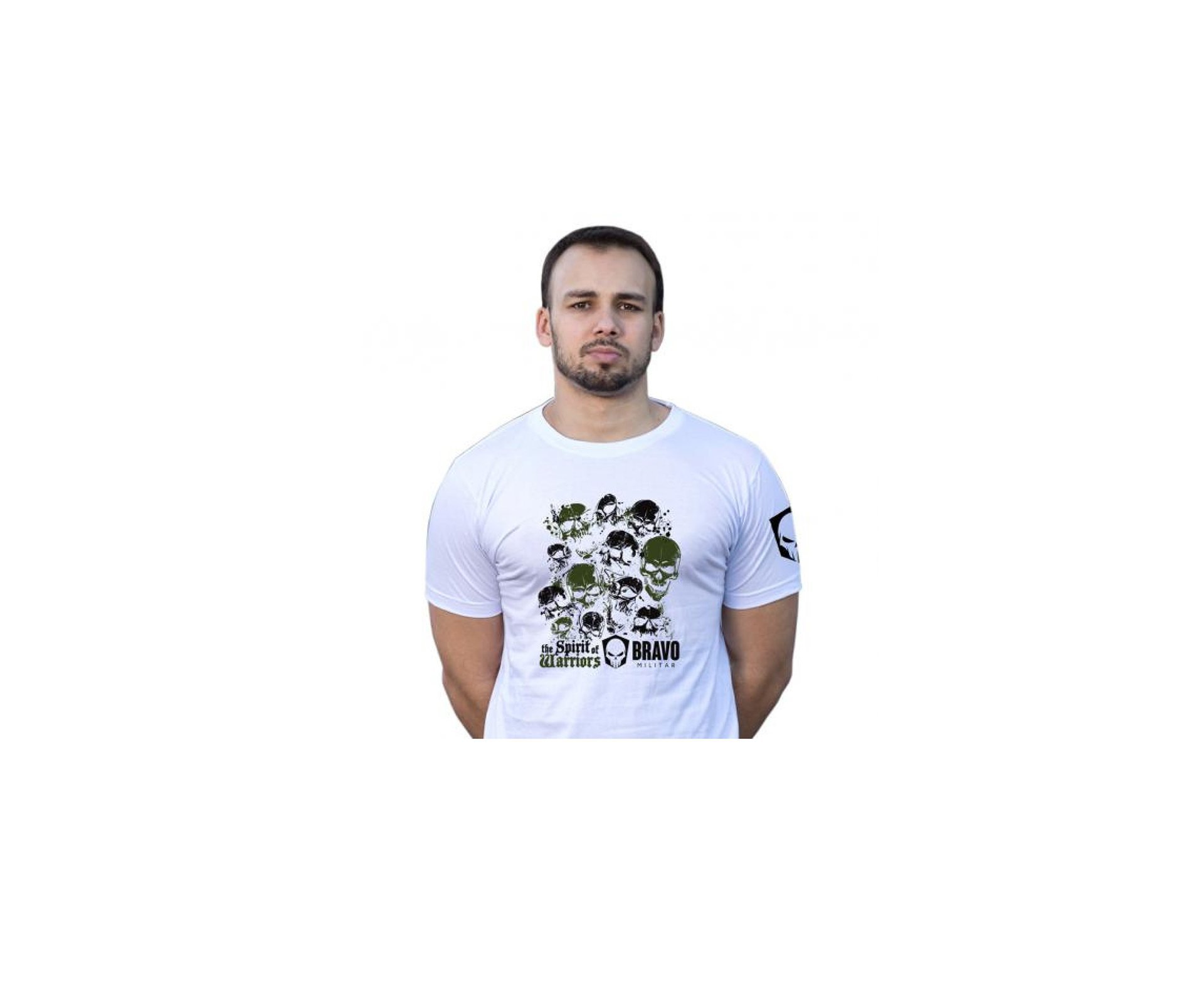 Camiseta Estampada Spirit Of Warriors - Branco - Bravo - P