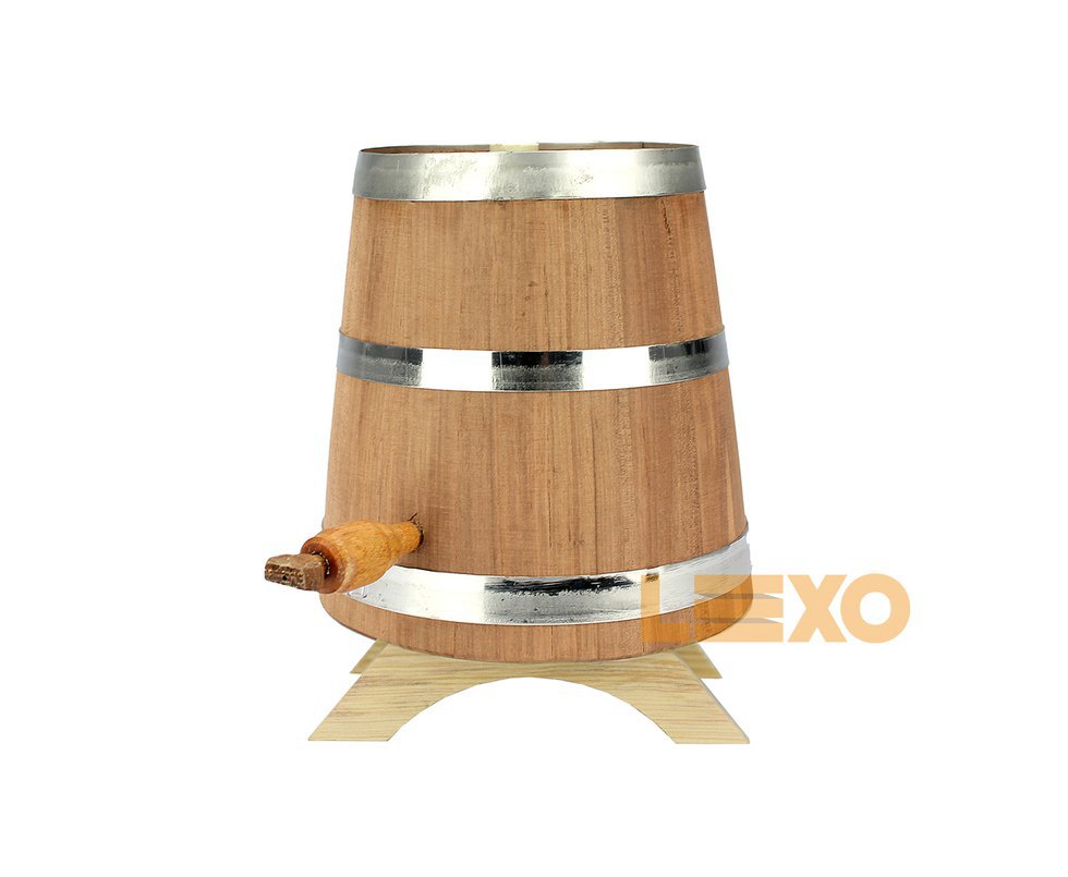 Barril Dejequitibá Vermelho Vertical 10 Lt - Tanoaria Santo Antônio