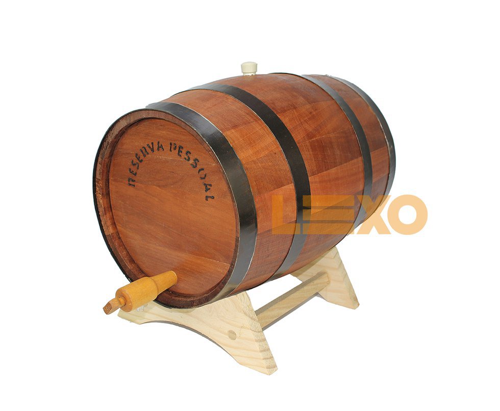 Barril De Jequitibá Vermelho Horizontal 20 Lt - Tanoaria Santo Antônio
