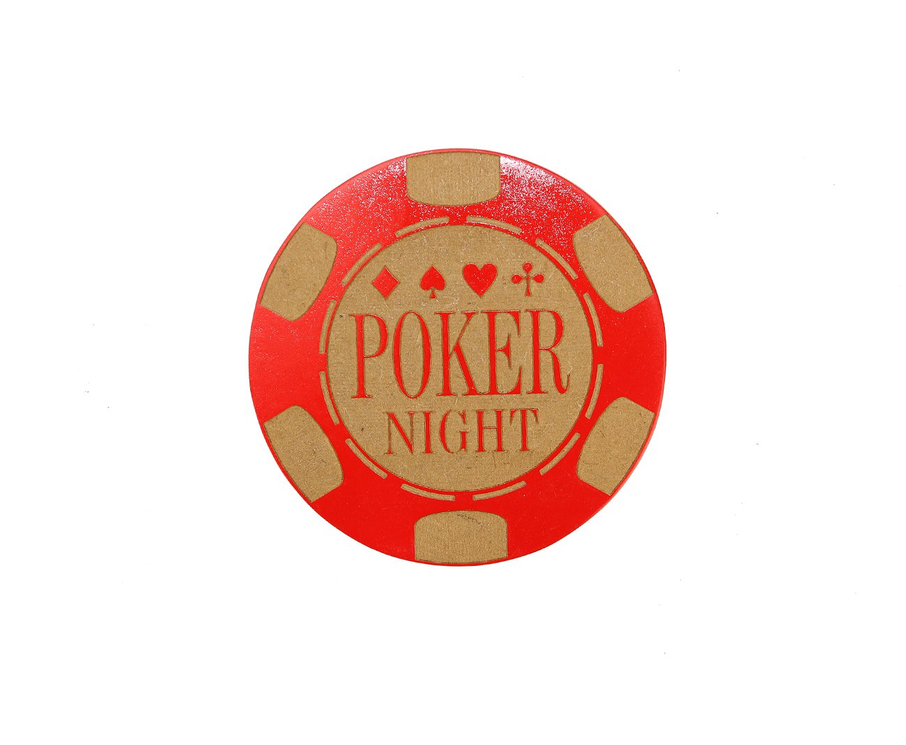 Porta Copo Poker Redondo Red - Geton