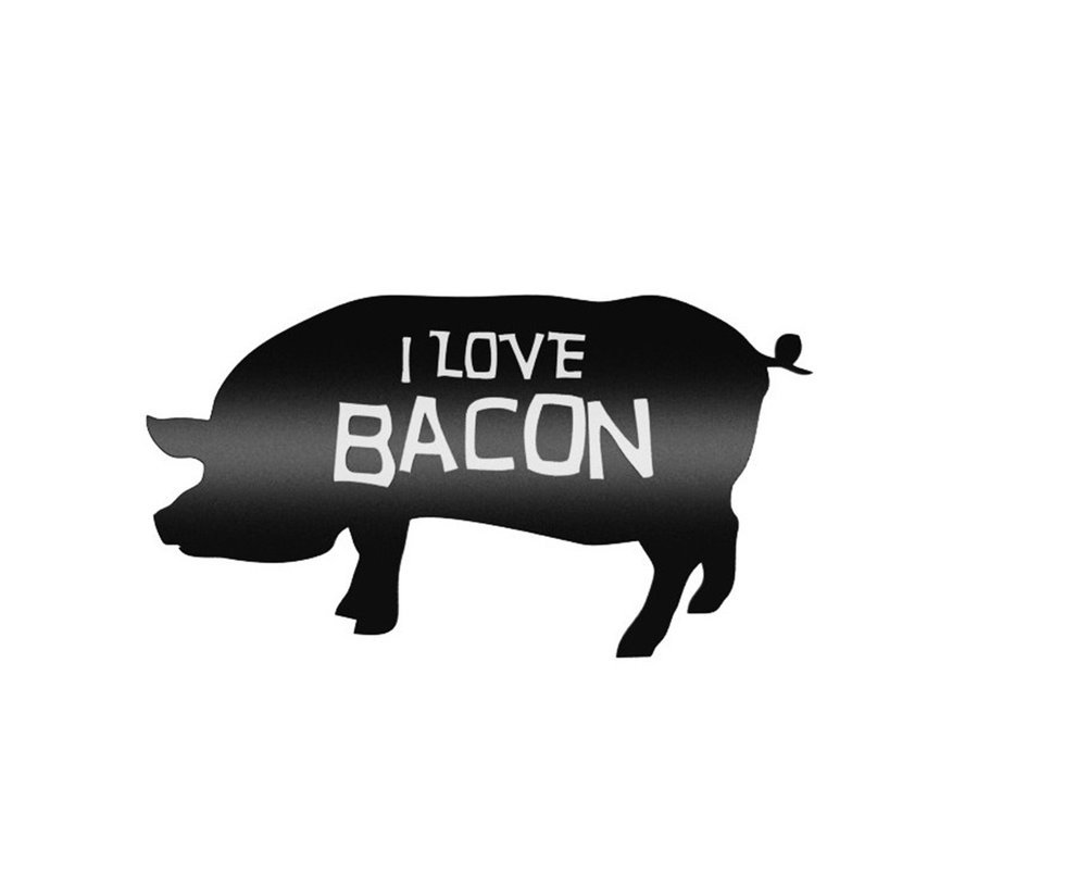 Quadro I Love Bacon - Geton