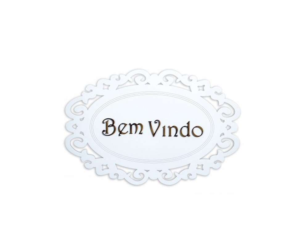 Quadro Artistico Bem Vindo Placa - Geton