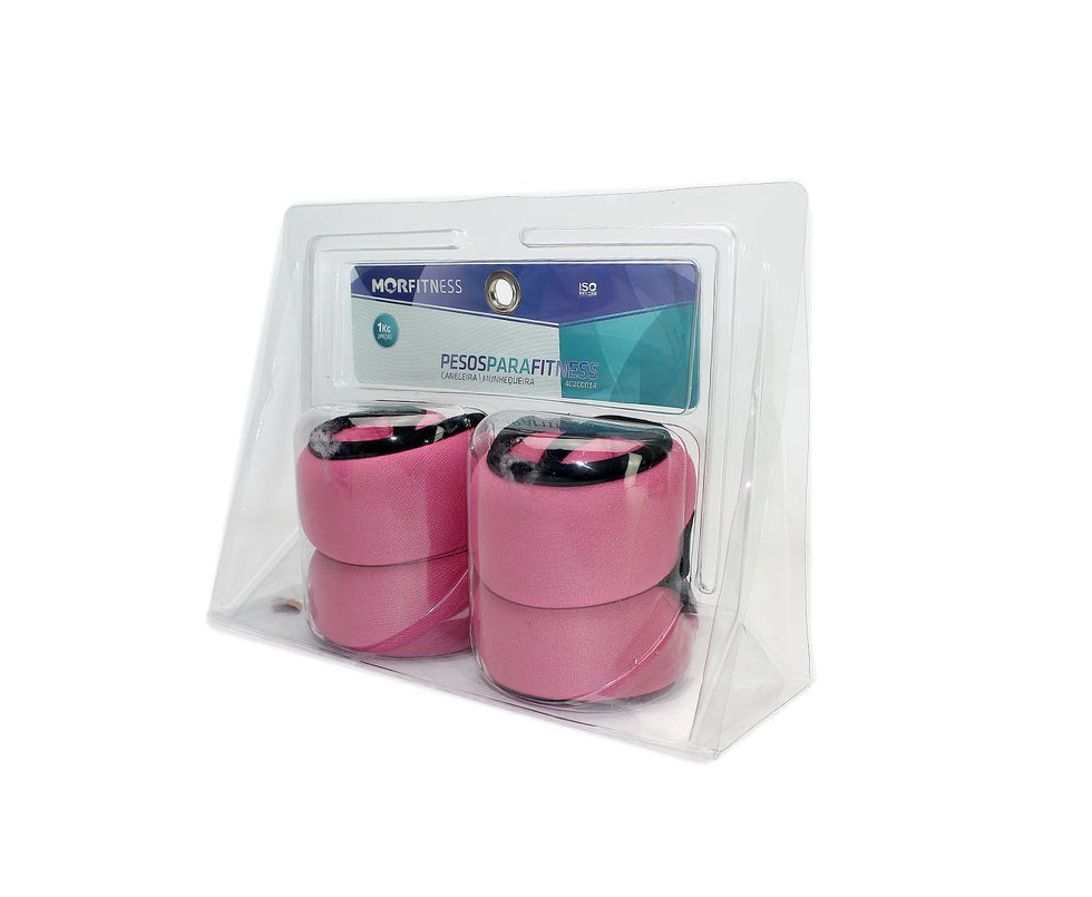 Pesos Para Fitness Caneleira/munhequeira Rosa Ref. 40200014 - Mor