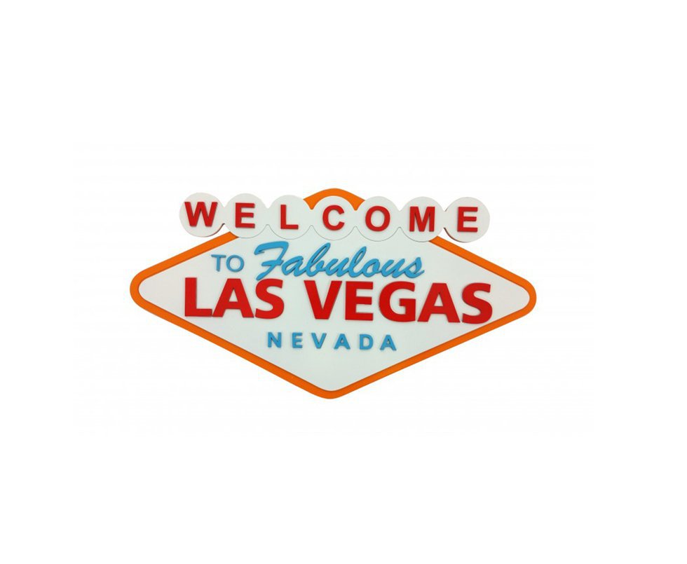 Quadro Decorativo Las Vegas Fabulous 23 X 45cm - Geton